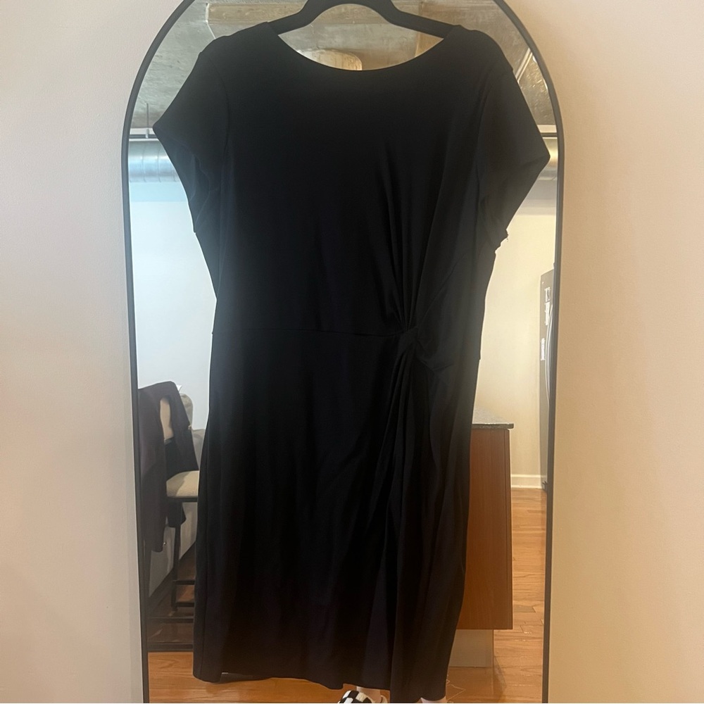 EXPRESS knotted workwear black dress